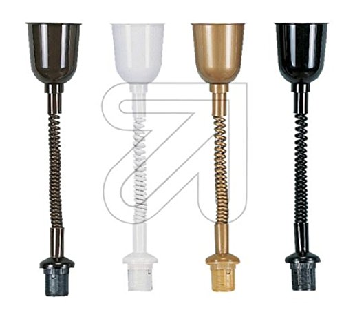 2 x Leuchten Lampen Rolly-Federzug E27 Länge 0,4-1,2m weiß Globe Warehouse