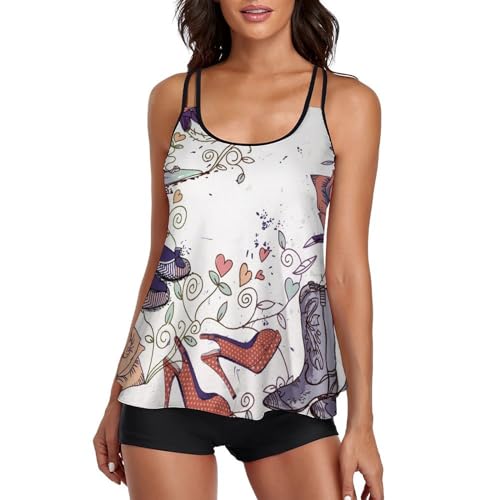 Maillot de bain tankini chic style rétro - Coupe premium silhouette