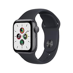 Apple Watch SE (Gen 1) [GPS 40mm] Smart Watch w/Space Grey Aluminium Case with Midnight Sport Band. Fitness & Activity…
