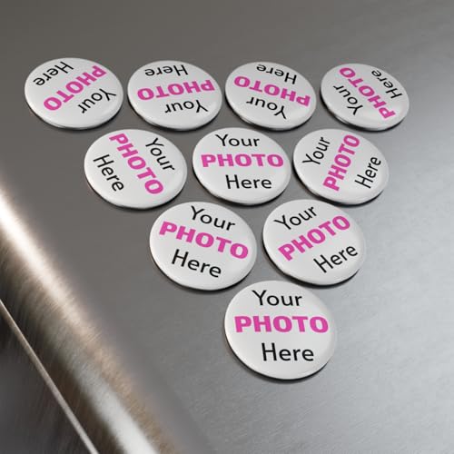 Imán redondo personalizado de acrílico para fotos miniatura 5