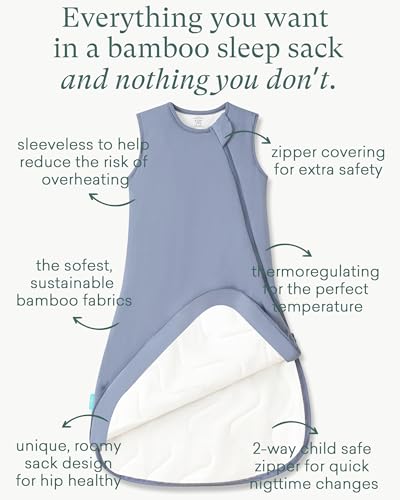Image of PurComfy Extra-Long Toddler Sleep Sack, Premium Bamboo Viscose Warm Sleeping Bag Supersoft 1.0 TOG Wearable Blanket 3T-4T-5T