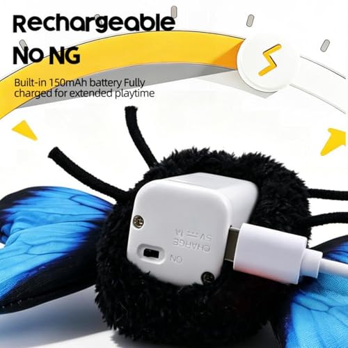 Jouet interactif pour chats contre l'ennui - Solution rechargeable pour chaton actif - 6