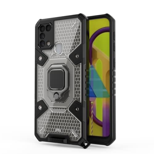 Cascov Polycarbonate, Thermoplastic Polyurethane Samsung Galaxy M31 Defender Case Rotating Ring Holder & Kickstand in-Built | Bumper Back Cover for Samsung Galaxy M31 (Black) (B09R7S6V6Z) Amazon Price History, Amazon Price Tracker
