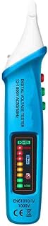 Lápiz inteligente de prueba de pantalla LED de color sin contacto con flashlight versión electrician Zero Wire Detección VC1017 (azul)