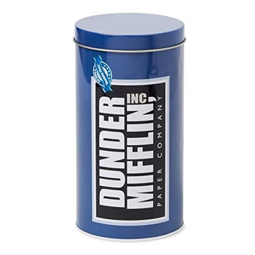 Bioworld Men's Dunder Mifflin Pajama Pant- The Office Dunder Mifflin Merchandise Loungewear with Collectible Tin2