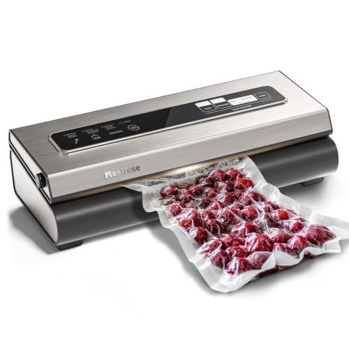Image of Mesliese 90kPa Vacuum Sealer Dry /Moist Modes 2 Bag Rolls & 5 Pre-cut Bags