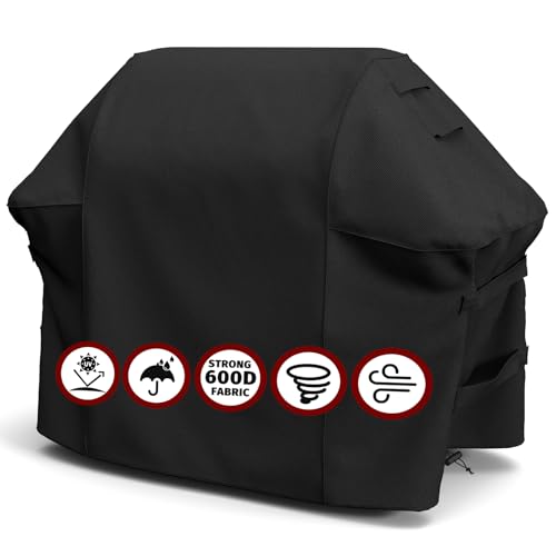 SHINESTAR 52 Inch Grill Cover for Weber Spirit 210 and 310 Propane Grill, 2-3 Burnners BBQ Gas Grill, Heavy Duty & Waterproof, 7106 Upgraded Version