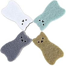 Kitchen Scrub Sponges Non-Scratch Multi-Use Heavy Duty Scrub Sponge for Dishes Pots and Pans Three-Layer Cat Shape Cleaning Sponge4pack cat