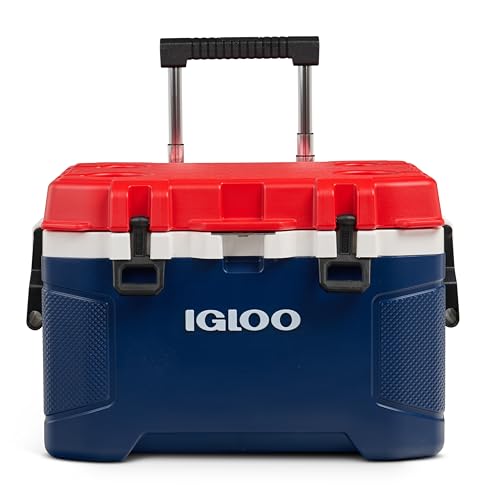 Igloo Trailmate 52 Qt Roller Cooler, Americana