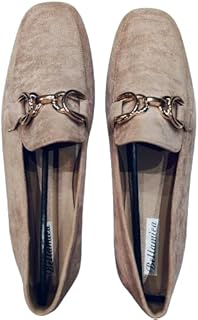 Mocasines para Mjer, Color Rosa Palo con Detalles Delante, Piel Sintetcica