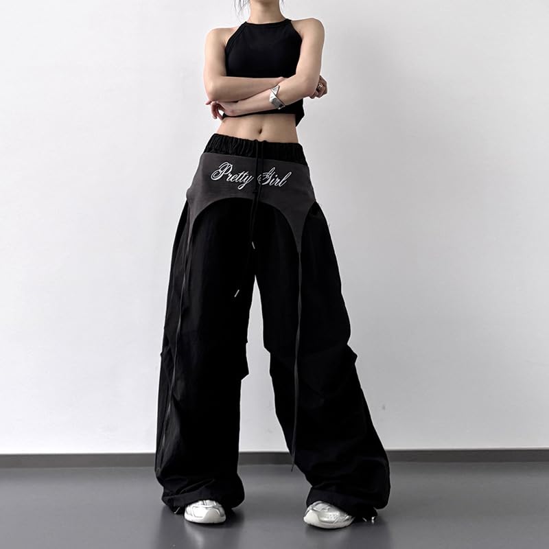 Women's Cargo Pants Vintage Joggers - 90s Y2K Streetwear Baggy Trousers Camo Utility Joggers Wide Leg Hip Hop Pants2