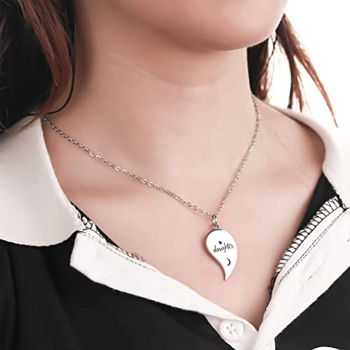 Image of Yonhon Mother Daughter Bracelet Necklace for 2 /3 /4, Mother Daughter Matching Keychain Set