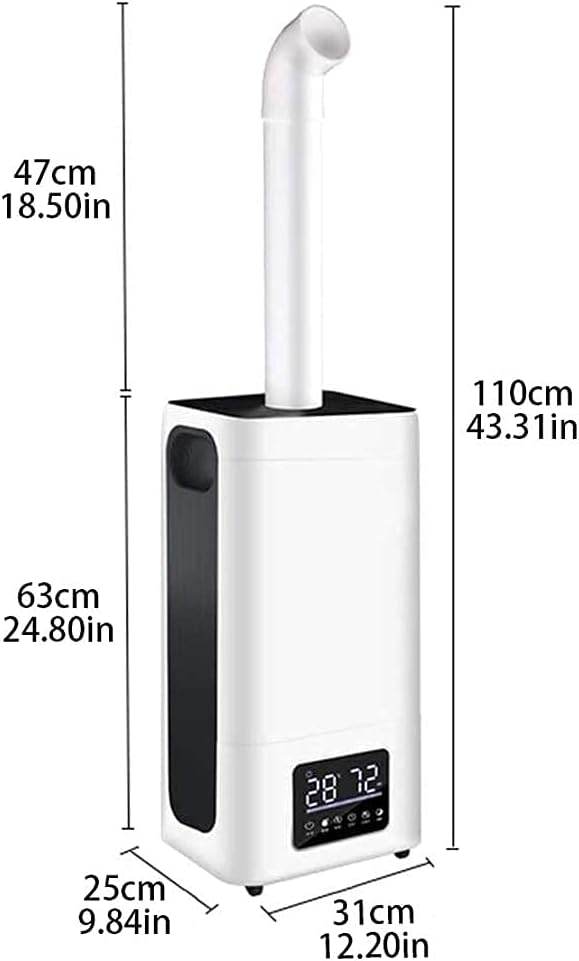 Ultrasonic Industrial Humidifier 23.8L Large Capacity Quad-Core Huge Mist Quantity Fruit and Vegetables Preservation Spray Button to Adjust Mist Quantity