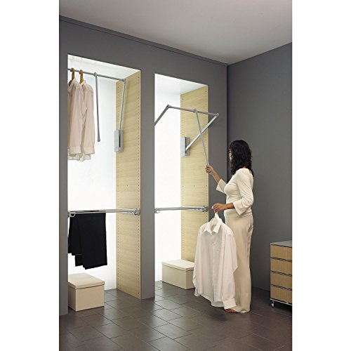 Kleiderlift Junior penderie relevable design anthracite pour meuble haut