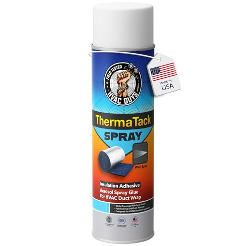 HVAC Guys ThermaTack Aerosol Spray Glue for HVAC Duct Wrap | Duct Insulation Adhesive Spray | Industrial-Grade Fast-Tacking Sealant