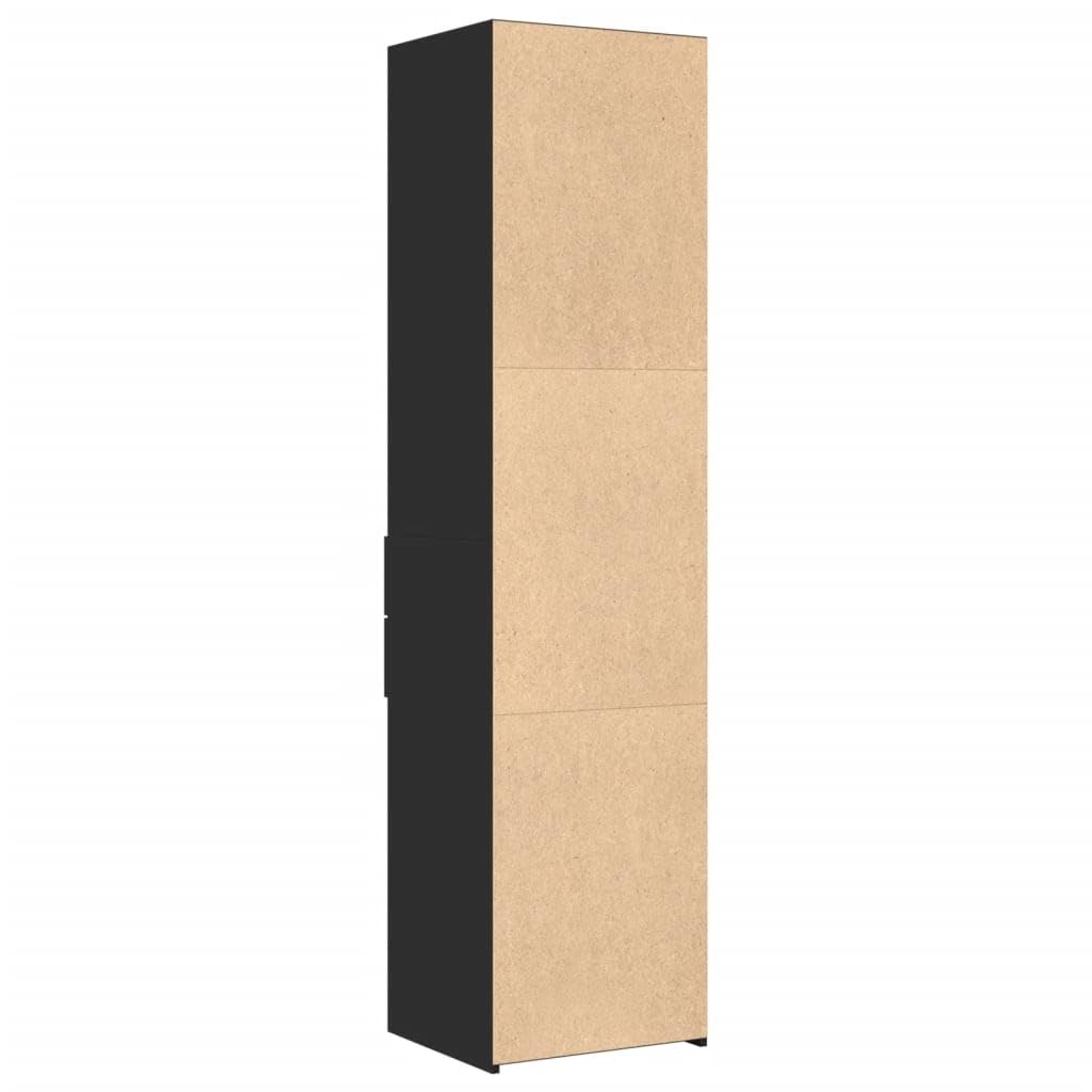 Möbel Wohnaccessoire Highboard Black 45x42.5x185cm Engineered Wood-Furniture