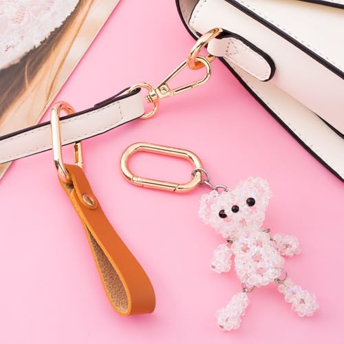 Image of Oval Spring Ring Clips, Metal Keyring Purse Clip