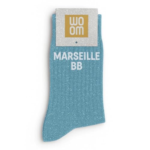 Chaussettes à paillettes JUL – Chaussette à Paillette à message JUL – Cadeau original femme – Confort Premium en Coton – Taille unique 36-40...