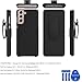 Ailiber for Samsung Galaxy S21 5G Case Holster, Galaxy S21 Screen Protector, Swivel Belt Clip Kickstand Holder, Slim Armor Shell Full Body Protective Pouch Cover for Samsung S21 5G 6.2inch -Black