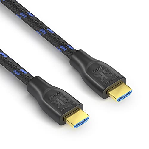 Sonero PHC111-050 8K Ultra High Speed HDMI Cable with Ethernet, Nylon Braid, Gold-Plated Connectors (8K UltraHD - Image 2