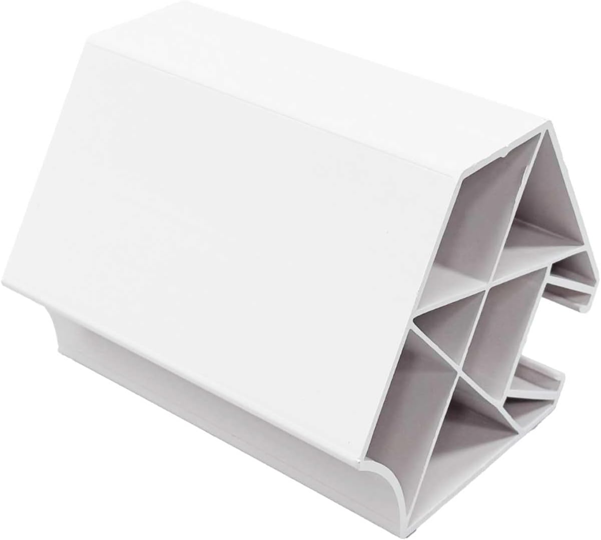 4-Pack M-Hex 6" Rooftop Pipe Supports with Strut - for Electrical Conduit & Other Piping on Roofs - Three Sides - Strut, Pipe Saddle, Flat (4) - Roof Blocks for Conduit