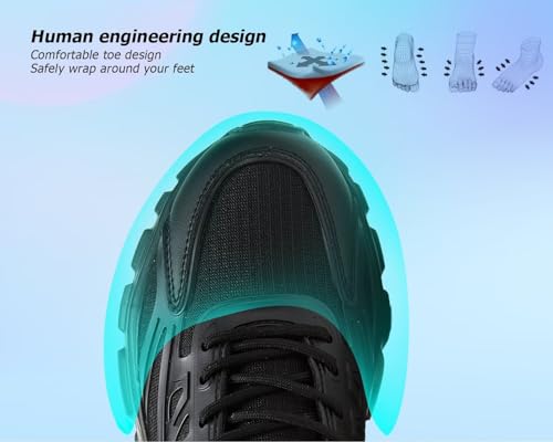Men's Road-Running-Shoes Walking Shoes Fashion Athletic Sneakers Working Gym Comfort Lightweight Mesh Shoes.4