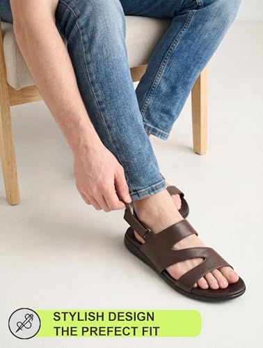 Image of Super Soft Ortho Friendly Adjustable Velcro strap Doctor Sandal & Cushioned Footbed Lightweight Anti-Slip Sole Casual Sandals in Dual Comfortable Stylish for Men BB1065