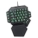 Produktbild LXH-SH Keyboard Spielen K50 Mini Gaming Tastatur Wired USB Einhändige Tastatur Makro-35 Keys Einhändige Blau-Schalter LED-Hintergrundbeleuchtung Mechanische Tastatur
