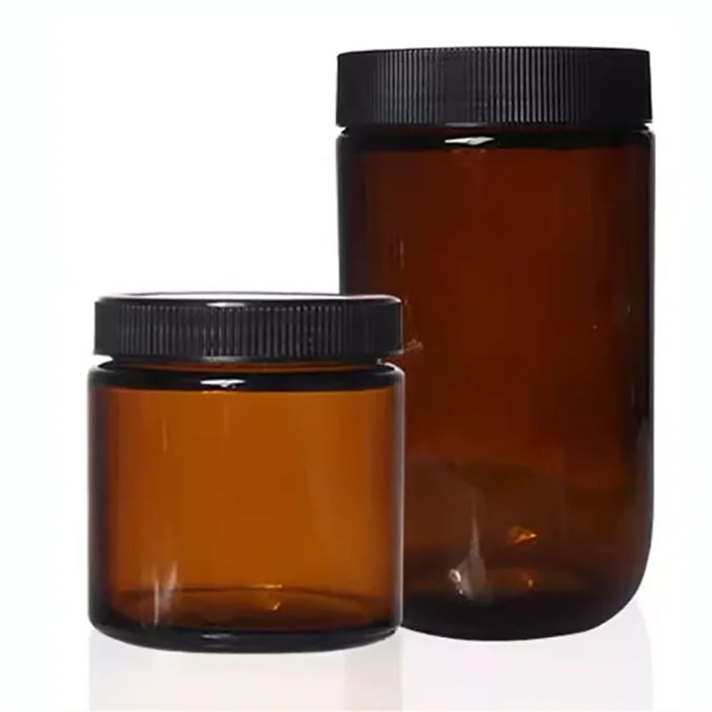 Equipos y suministros de laboratorio Botella de vidrio marrón boca grande, botella muestreo, reactivo ancha, cristalería laboratorio, 60 ml, 100, 250, 500, 1000