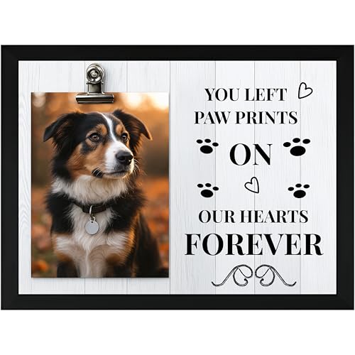 Custom Pet Memorial Wall Art for Dogs or Cats - Personalized Portrait with Your Pet’s Photo, Remembrance Gifts for Dog Lovers, Loss Keepsake, Sentimental Decor, In Loving Memory of Pets That Passed