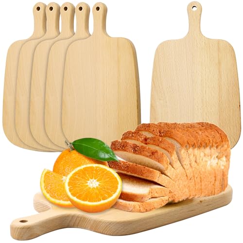 Set 6 Tablas de Cortar de Madera con Mango miniatura 1
