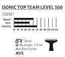 DONIC Top Team 500 Player Set All-Rounder Table Tennis Racket/Bat, Colour - Yellow/Black, Weight - 87 grams gallery image