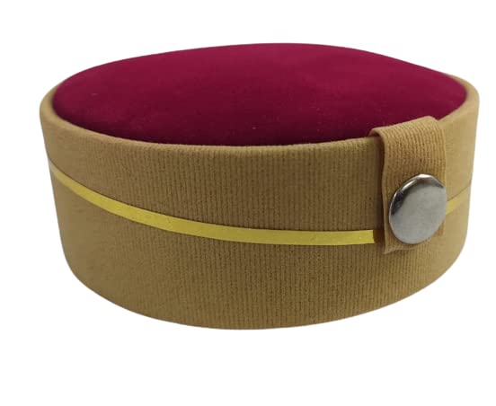 Beauty Tool Velet Jwellery Jewel Storage Bangle Box for Women And Girls | Pack Of 1 | (Red With Gold Color)|(4x4Inches), Wood