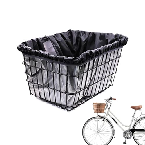 Fahrradkorb-Einlage – Weich Gepolsterte Einlage Für Fahrradkörbe, Universelle Passform | Wasserdichte Abdeckung Und Regenschutz, Gepolsterte Einlage Zur Fahrradaufbewahrung, Wasserdichter Stoff, Fahrr