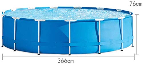 JWCN Rahmen Pool Family Swimmingpool mit Poolabdeckung Hinterhof Swimming Paddling Pool Privater Pool für Kinder und… – Bild 4