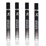 INSPIRE SCENTS Savage Cologne for Men Travel Spray (4.7 Fl oz) 35ML each (Pack of 4) Eau De Toilette wonderful gift for anniversary all skin type - Clashoky
