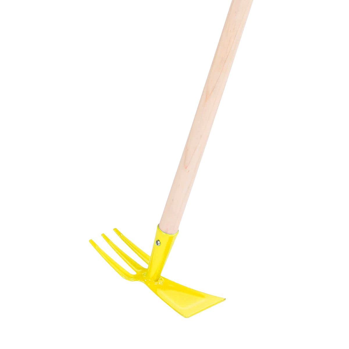 Rekord Kinder Gartengeräte Set 9-teilig Schaufel, Spaten, Rechen, Besen, Laubbesen, Grubber, Doppelhacke - Metall, Holz-Stiel (76cm) Gartenspielzeug, Kinder-Gartenwerkzeug