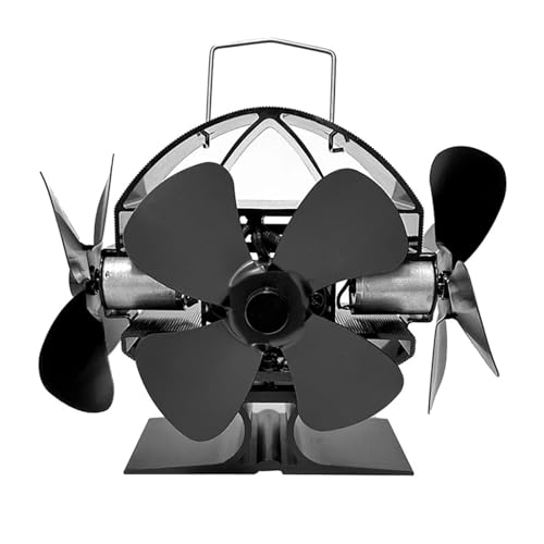 HFERTSCN Ventilador de quemadores, Ventiladores de Estufa quemadores de Registro, Ventilador de quemadores de Troncos, Ventilador de Chimenea con Calor con energía de Ahorro de energía Free Free Free