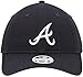 New Era Women's MLB Core Classic 9TWENTY Team Color Home Adjustable Hat Cap One Size Fits All - Atlanta Braves Navy