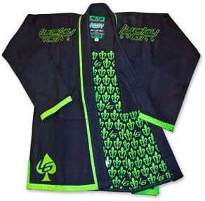 Lucky Gi Great BJJ GI, Fleur De Lis, Martial Arts Uniform, Comfortable Bamboo Brazilian Jiu Jitsu GI, Matching Gi Bag, 550 Bamboo Blend Micro Pearl Weave, Light Weight, Flexible (A4)