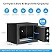 Bonsaii Safe with Electronic Keypad, Steel Security Lock Box with Key, 0.23 Cubic Feet, 9.06