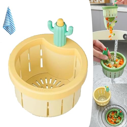 Colador de fregadero de cocina con diseño cactus