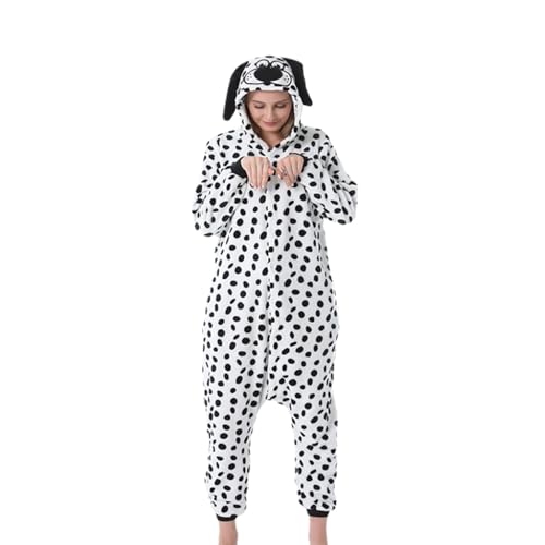 PDYLZWZY Pijama unisex de caricatura para adultos, disfraz de Halloween, Navidad, mameluco de felpa para cosplay, M