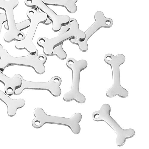 DanLingJewelry 304XeXX`[ ̍ ybg`[ ̎q̍y_g DIYlbNXuXbgWG[t@CfBO(XeXX`[J[-10A15 x 6.5 x 1mmA: 1.5mm)