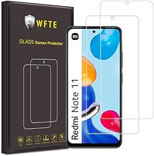 WFTE [2-Pack Screen Protector for Redmi note 11/11S,Anti-Scratch,Dust-Free Premium Screen Protector Tempered Glass For Redmi note 11/11S