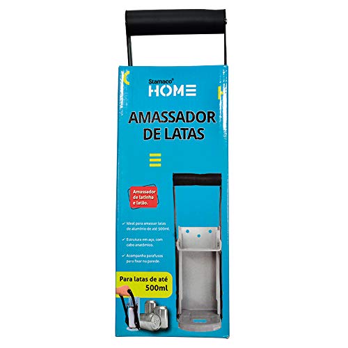 Amassador de Latas até 350ml com Abridor de Garrafas-STAMACO-9504