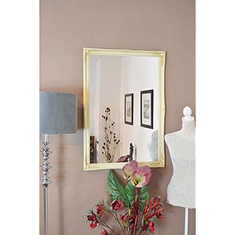 FRAMES BY POST Ivory Shabby Chic Wall Mirror Cover