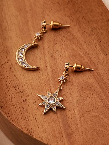 Sacina Gothic Boho Sun And Moon Earrings, Crescent Moon Star Pendant, Celestial Earrings, Goth Jewelry Gift For Women, Christmas Gift For Women… (9) #TOP5