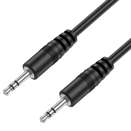 Tobfit 3.5mm Aux Kabel,Stereo Audio Klinke auf Klinke Kabel für Autoradio, Kopfhörer, Smartphones, Stereoanlage,PC,Handy,Tablet,Lautsprecher,MP3/MP4 Player(1.2 Meter)