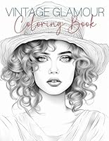Vintage Glamour Coloring Book B0DCFZX8TN Book Cover